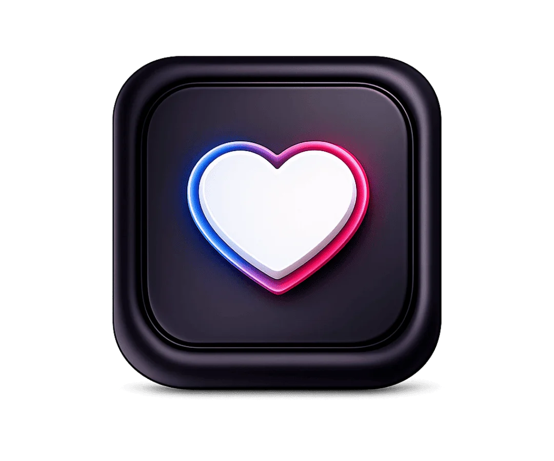 Likes TikTok de Ma boutique, icônes de pouces levés colorés pour augmenter l'engagement sur TikTok, illustration numérique.